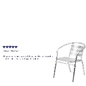 Heavy Duty Commercial Aluminum Indoor-Outdoor Restaurant Stack Chair with Triple Slat Back, TLH-1-GG