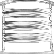 Heavy Duty Commercial Aluminum Indoor-Outdoor Restaurant Stack Chair with Triple Slat Back, TLH-1-GG