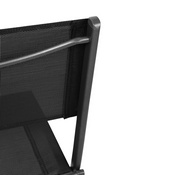 Brazos Set of 2 Commercial Grade Indoor/Outdoor Folding Chairs with Black Flex Comfort Material Backs and Seats and Black Metal Frames, TLH-SC-097-BLK-02-GG