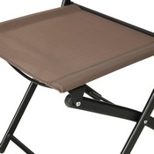 Brazos Set of 2 Commercial Grade Indoor/Outdoor Folding Chairs with Brown Flex Comfort Material Backs and Seats and Black Metal Frames, TLH-SC-097-BRN-02-GG