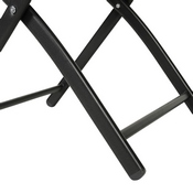 Brazos Set of 2 Commercial Grade Indoor/Outdoor Folding Chairs with Red Flex Comfort Material Backs and Seats and Black Metal Frames, TLH-SC-097-RED-02-GG