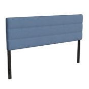 Paxton King Channel Stitched Fabric Upholstered Headboard, Adjustable Height from 44.5