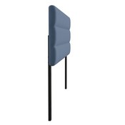 Paxton King Channel Stitched Fabric Upholstered Headboard, Adjustable Height from 44.5" to 57.25" - Blue, TW-3WLHB21-BL-K-GG