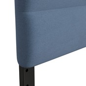 Paxton King Channel Stitched Fabric Upholstered Headboard, Adjustable Height from 44.5" to 57.25" - Blue, TW-3WLHB21-BL-K-GG