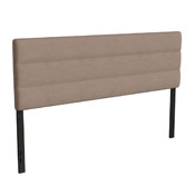 Paxton King Channel Stitched Fabric Upholstered Headboard, Adjustable Height from 44.5
