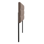 Paxton Queen Channel Stitched Fabric Upholstered Headboard, Adjustable Height from 44.5" to 57.25" - Taupe, TW-3WLHB21-TAN-Q-GG