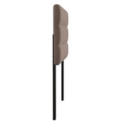 Paxton Twin Channel Stitched Fabric Upholstered Headboard, Adjustable Height from 44.5" to 57.25" - Taupe, TW-3WLHB21-TAN-T-GG