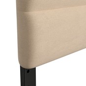 Paxton Full Channel Stitched Fabric Upholstered Headboard, Adjustable Height from 44.5" to 57.25" - Cream, TW-3WLHB21-W-F-GG