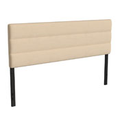 Paxton King Channel Stitched Fabric Upholstered Headboard, Adjustable Height from 44.5