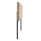 Paxton Queen Channel Stitched Fabric Upholstered Headboard, Adjustable Height from 44.5" to 57.25" - Cream, TW-3WLHB21-W-Q-GG