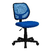 Low Back Blue Mesh Swivel Task Office Chair, WA-3074-BL-GG