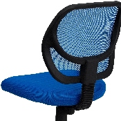Low Back Blue Mesh Swivel Task Office Chair, WA-3074-BL-GG