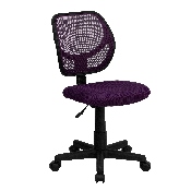 Low Back Purple Mesh Swivel Task Office Chair, WA-3074-PUR-GG