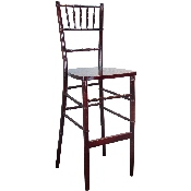Advantage Mahogany Chiavari Bar Stools, WDCHIBAR-MAHOGANY