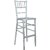 Advantage Silver Chiavari Bar Stools, WDCHIBAR-SILVER