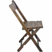 2-Pack Advantage Slatted Wood Folding Special Event Chair - Antique Black, WFC-SLAT-AB-2
