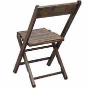 2-Pack Advantage Slatted Wood Folding Special Event Chair - Antique Black, WFC-SLAT-AB-2