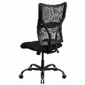 HERCULES Series Big & Tall 400 lb. Rated Black Mesh Executive Swivel Ergonomic Office Chair, WL-5029SYG-GG