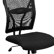 HERCULES Series Big & Tall 400 lb. Rated Black Mesh Executive Swivel Ergonomic Office Chair, WL-5029SYG-GG