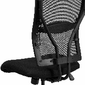 HERCULES Series Big & Tall 400 lb. Rated Black Mesh Executive Swivel Ergonomic Office Chair, WL-5029SYG-GG