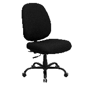 HERCULES Series Big & Tall 400 lb. Rated Black Fabric Executive Swivel Ergonomic Office Chair with Adjustable Back, WL-715MG-BK-GG
