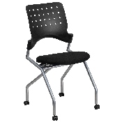 Galaxy Mobile Nesting Chair with Black Fabric Seat, WL-A224V-GG