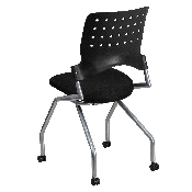Galaxy Mobile Nesting Chair with Black Fabric Seat, WL-A224V-GG