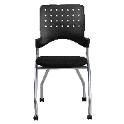Galaxy Mobile Nesting Chair with Black Fabric Seat, WL-A224V-GG