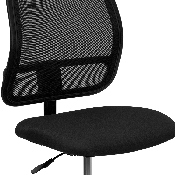 Mid-Back Black Mesh Drafting Chair, WL-A277-BK-D-GG
