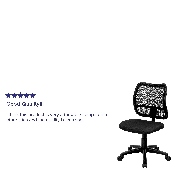 Mid-Back Black Mesh Swivel Task Office Chair, WL-A277-BK-GG