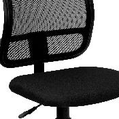Mid-Back Black Mesh Swivel Task Office Chair, WL-A277-BK-GG