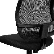 Mid-Back Black Mesh Swivel Task Office Chair, WL-A277-BK-GG