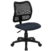 Mid-Back Navy Blue Mesh Swivel Task Office Chair, WL-A277-NVY-GG