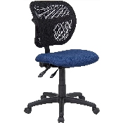 Mid-Back Navy Blue Mesh Swivel Task Office Chair with Back Height Adjustment, WL-A7671SYG-NVY-GG