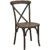 Advantage Dark Driftwood X-Back Chair, X-BACK-BURDRIFT
