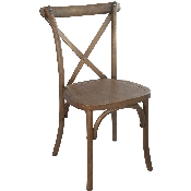 Advantage Light Brown X-Back Chair, X-BACK-LB