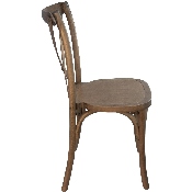 Advantage Light Brown X-Back Chair, X-BACK-LB