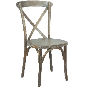 Advantage Medium With White Grain X-Back Chair, X-BACK-MEDWHT