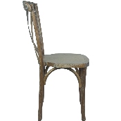 Advantage Medium With White Grain X-Back Chair, X-BACK-MEDWHT