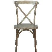 Advantage Medium With White Grain X-Back Chair, X-BACK-MEDWHT