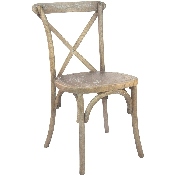 Advantage Medium Natural With White Grain X-Back Chair, X-BACK-MOWG