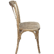 Advantage Natural With White Grain X-Back Chair, X-BACK-NWG