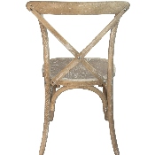 Advantage Natural With White Grain X-Back Chair, X-BACK-NWG