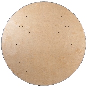 5.5-Foot Round HEAVY DUTY Birchwood Folding Banquet Table with METAL Edges, XA-66-BIRCH-M-GG