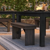 HERCULES 40'' x 12'' Mahogany Solid Pine Folding Farm Bench, XA-B-40X12-MG-GG