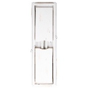 HERCULES Series 40" x 12" Antique Rustic White Solid Pine Folding Farm Bench, XA-B-40X12-WH-GG