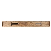 HERCULES Series 8' x 12'' Antique Rustic Solid Pine Folding Farm Bench with 3 Legs, XA-B-96X12-L-GG