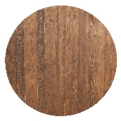 HERCULES Series Round Dining Table - Farm Inspired, Rustic & Antique Pine Dining Room Table, XA-F-60-RD-GG