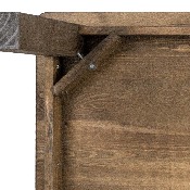 60" x 38" Rectangular Antique Rustic Solid Pine Farm Dining Table, XA-F-60X38-GG