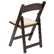 HERCULES Series Chocolate Wood Folding Chair with Vinyl Padded Seat, XF-2903-CHOC-WOOD-GG